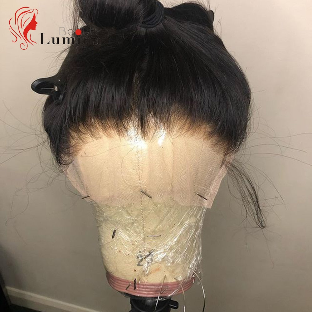 Curly Human Hair Wig with Baby Hair