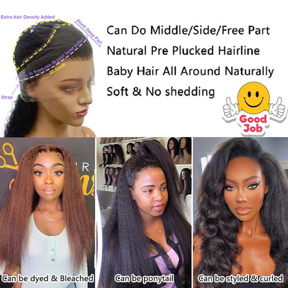 Synthetic Pre Plucked Hair wig