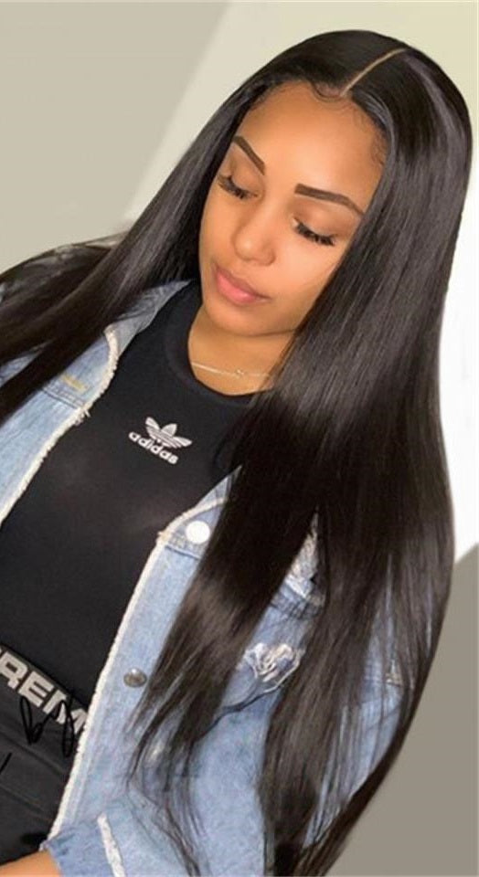 Straight Lace Closure Wig