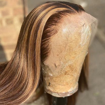 Pre Plucked Blonde Colored Hair Wig