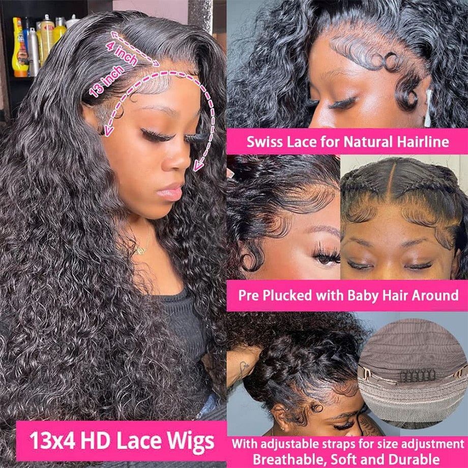 Deep Wave Lace Frontal Wig