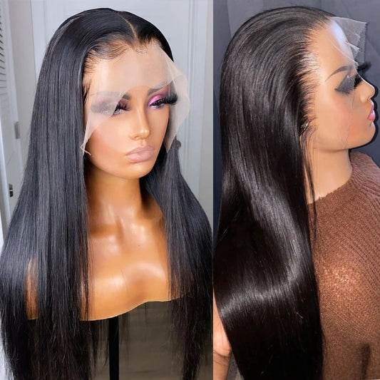 Black Lace Human Hair Wig