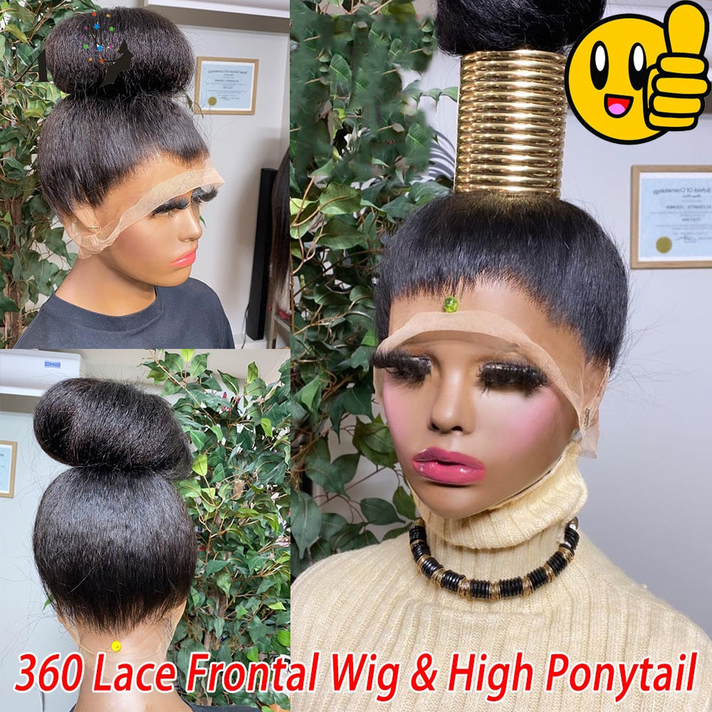 Synthetic Pre Plucked Hair wig