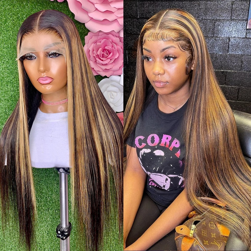 Pre Plucked Blonde Colored Hair Wig